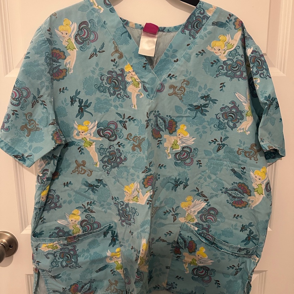 Disney Tinkerbell Scrub Top